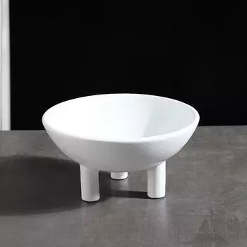 Ретро трехногий универсальный поднос для фруктов минималистичный черно-белый высокий фруктовый ящик ретро настольные украшения украшения для хранения на веранде чёрный