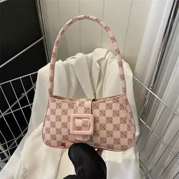 Ретро-тренд 2024 года, летняя новая повседневная сумка, женская красивая сумка через плечо, ретро-тренд, сумка через подмышку чёрный