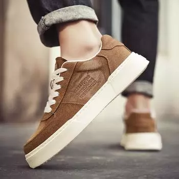 Retro trend denim casual board shoes student low-top outdoor casual shoes four seasons new fashion lace-up shoes 39