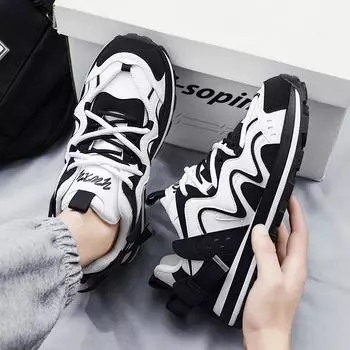 Ретро-туфли для папы, мужская осенне-зимняя, новая модная подростковая спортивная обувь, мужская с низким верхом, подходящая по цвету повседневная модная обувь для мужчин 39