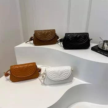 Retro Underarms Women s Bags Fashion Trendy Love Diamond Indentation Crossbody Bags New Style of Popular One-shoulder Handbags