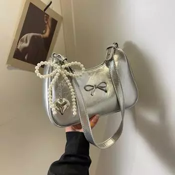 Ретро универсальная маленькая сумка женская летняя сумка 2024 года, новая сумка через плечо подмышку, высококачественная текстура, сумка-мессенджер для поездок на работу, маленькая квадратная сумка бежевый