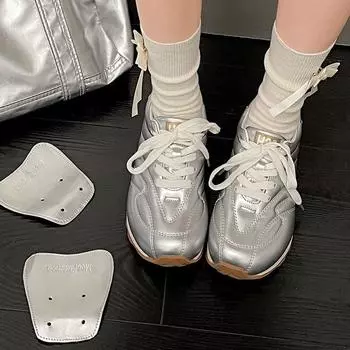 Ретро универсальная платформа немецкие кроссовки женские новинка 2025 года весна повседневные маленькие белые туфли спортивные туфли с увеличенным размером Forrest Gump board shoes 35 бежевый