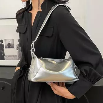 Ретро универсальные винно-красные сумки через плечо для женщин, новые трендовые простые женские кошельки для монет, осенне-зимние сумки для поездок на работу (20cm<Max Length<30cm)