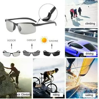 Ретро UV400 повседневные поляризационные прямоугольные солнцезащитные очки для рыбалки, вождения, фотохромные очки, унисекс, уникальные Gunmetal Frame серый