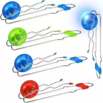 Ретро Винтаж Магнитный рельс Йо-Йо Мигающие светящиеся вертушки Магнитное колесо Гироскопа Для малышей Взрослых синий