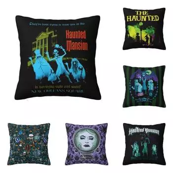 Ретро Винтаж Особняк с привидениями наволочка 45x45 см для гостиной Хэллоуин призрак современный чехол для подушки квадратная наволочка 40x40cm