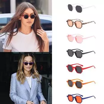 Ретро Винтаж Унисекс Солнцезащитные Очки Рэпер Ромбические Оттенки Очки разноцветный