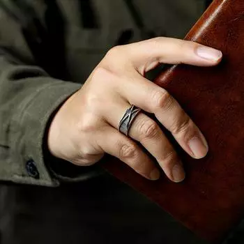 Ретро Время Космос Гоку Черное Кольцо Панк Готика Открытое Кольцо Для Мужчин Ручной Работы Унисекс Дизайнерские Ювелирные Изделия Аксессуары Любители Аниме Подарок