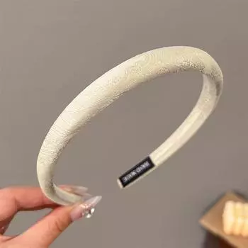 Ретро Вышитый Цветок Тонкий Обруч для Волос для Женщин Темперамент Универсальная Повязка на Голову Наружные Повседневные Аксессуары для Волос