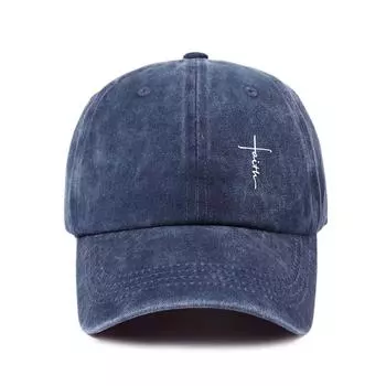 Retro washed water-resistant men s and women s universal cross-print baseball cap - Soft, breathable, adjustable dad hat