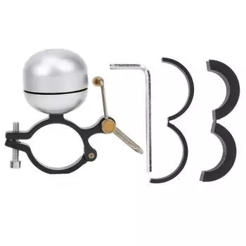 Ретро велосипедный звонок из алюминиевого медного сплава, велосипедный звонок, винтажный велосипедный аксессуар, серебро Silver