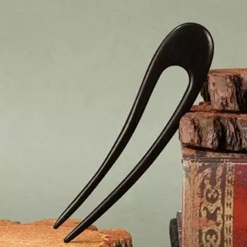 Ретро-вилки для волос U-образные деревянные шпильки и зажимы для волос головной убор конский хвостик для создания пучка для женщин Brown-Style 6