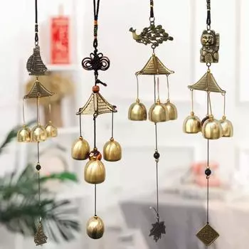 Retro Wind Chimes Wall Hanging Pendants Japanese Wind Bell Home Wind Music Sound Home Garden Yard Pendants Accessorie