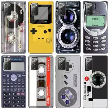 Ретро винтажный чехол с кассетой для камеры Samsung Galaxy S20 S21 FE S10 Lite Note 20 10 Lite S8 S9 S10E S10 Plus Ultra Cover Samsung S21