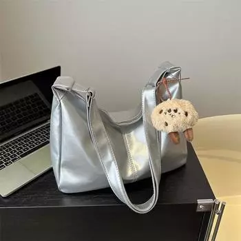 Retro women s 2025 spring new shoulder bag underarm bag simple and fashionable large-capacity tote bag women