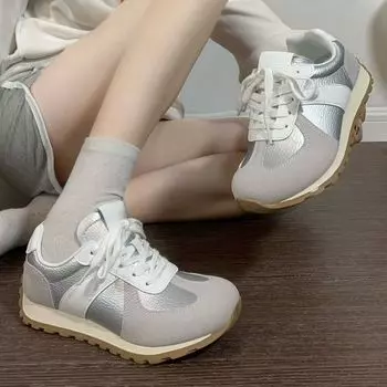 Retro women s new tire sole autumn versatile little white shoes sports sneakers board shoes women 35