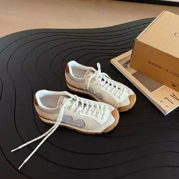 Retro women s platform small flower stray shoes new breathable versatile casual sports jogging shoes 35