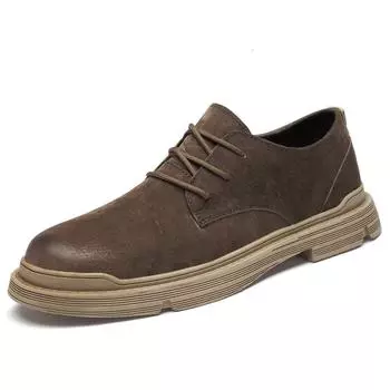 Ретро высококачественная замшевая повседневная обувь для мужчин 2022 года, новейшая мода, дышащие оксфорды, удобная мужская обувь на шнуровке, кроссовки для тенниса 45