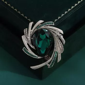 Ретро Яркая Звезда Кристалл Универсальный Костюм Брошь Барт Стиль Корсаж Подвеска Двойного Назначения