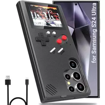 Ретро забавный игровой чехол Game Boy для Samsung Galaxy S21 S22 S23 S24 Ultra S20 Fe Note 10 20 Plus S24Ultra чехол для консоли Gameboy For Galaxy S22 Plus красный