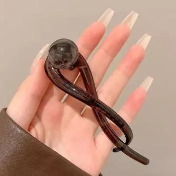 Ретро заколка для волос с одним словом для женщин - 2025 Зажим-твист и зажим-утиный клюв