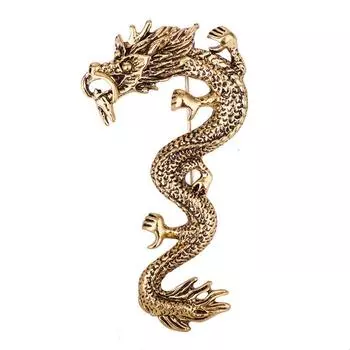 Ретро-животное Дракон Брошь Металлические Мужские Костюмы Рубашки Лацканы Булавки И Броши Значок Корсаж Модные Украшения Аксессуары Для Одежды