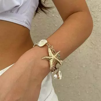 Ретро-звезда, белая ракушка, ожерелье с подвеской в виде ракушки, для женщин, 2025 г., простые, креативные, цветные камни, ручная работа, пляжные украшения для девочек