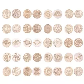 Ретро Звездное небо Печать сургучной головкой Огненная краска для открыток DIY Конверты Марки XK09