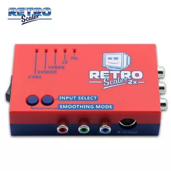 RetroScaler2x AV в HDMI-совместимый преобразователь и удвоитель линий для ретро-игровых консолей PS2 N64 NES Dreamcast Saturn MD1 MD2