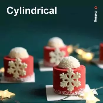 Reusable 6 Cavity Cylinder Cup Shape Mousse Cake Mold for Making Chocolate Muffin Ice Shot Glass Mould Kitchen Baking Tool