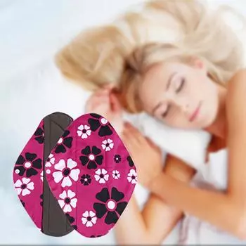 Многоразовая тканевая моющаяся менструальная прокладка Mama, гигиеническая прокладка для полотенец, ярко-красный, 2 шт.