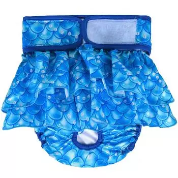 Reusable Dog Diapers Female Easy to Put No Leak Dog Diapers for Heat Cycle Diapers for Dogs Female High Absorbent Puppy Diapers XS