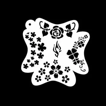 Reusable Face Paint Templates Hand Painting DIY Makeup Tools Body Art Paint Stencils Party 7