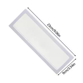 Reusable Flower Plant Display Frame Plastic Jewelry Storage Case Specimen Display 23x9cm-box-white