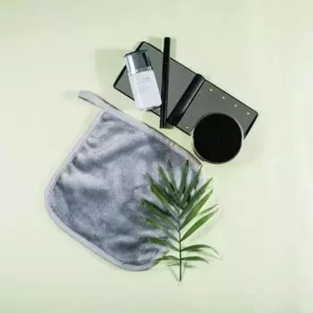 Reusable Makeup Remover Pad Microfiber Eraser Facial Towel Face Cleaner Cleaning Wipes Skin Care Beauty Tools, Gray 20x20cm, 1 Piece
