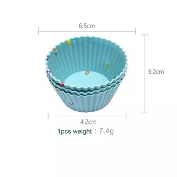 Reusable Silicone Cupcake Mold Muffin Cake Baking Molds Candy DIY Bakeware Cups Mould Maker Pan Dessert Tools