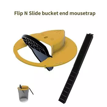 Reusable Smart Flip and Slide Bucket Lid Mouse trap Humane Or Lethal Trap Auto Reset Rat Door Style Multi Catch Dropship жёлтый