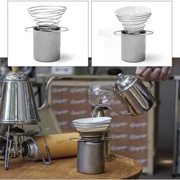 Reusable Steel Coffee Dripper Reusable Coffee Coffee I8X0 Coffee Maker Ba Permanent pour Over P L1P0 silver-One-size