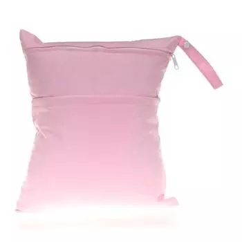 Reusable Wet Dry Bag Toiletries Bag Diaper Storage Bag Dirty Wet Clothes Nappy Dry Bag Bathing Pink