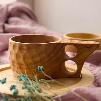 Reusable Wood Water Cup Style Wooden Milk Cup Wooden Breakfast Cup Mugs Beer Milk Mug Coffee Water Bottle Kitchen Tools