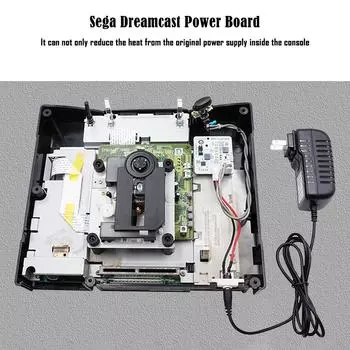 Rev2.1, плата питания, замена блока питания консоли для Sega SaturnPSU, панель питания консоли 12 В с адаптером вилки питания