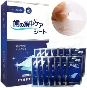Reve Beauty Teeth Whitening Whitening Sheet Home Self Whitening Teeth Care Toothbrushing Toothbrush Tape 14 Sets 28 Pieces