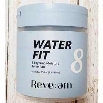 REVEEM Water Fit 8-слойная влагостойкая клейкая прокладка, 3 упаковки, 60 листов