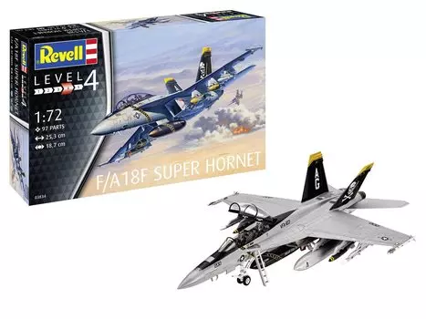 Revell scale US Navy Super Hornet Jolly Rogers plastic model model number molded in color 1/72 F/A18F kit, 03834,