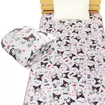 Revere Kuromi Bed Pad Single Теплая фланелевая простыня Простыня Shikipatto Теплое одеяло Bed Pad Матрас Pad Стирающийся Для Sanrio Товары Осень/Зима