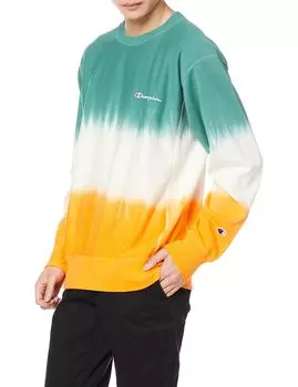 Reverse Weave Crew Neck Sweatshirt Script Logo REVERSE WEAVE Moss Green L [Champion] (R) C3-U025 Men s мох зеленого