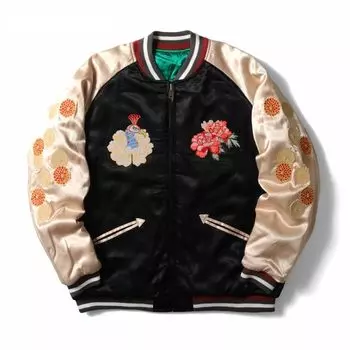 REVERSIBLE SOUVENIR JACKET [Houston] (JAPAN) 51391(M,BLACK) чёрный