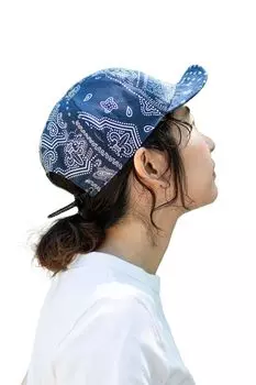 Reversible umpire paisly cap Reversible paisley cap hat for men and women UV deep summer brand simple cotton plain pattern unisex gray XL size