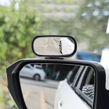 Reversing Auxiliary Mirror Car Rear View Mirror Blind Spot Mirror Wide Angle Side Rear Mirrors чёрный